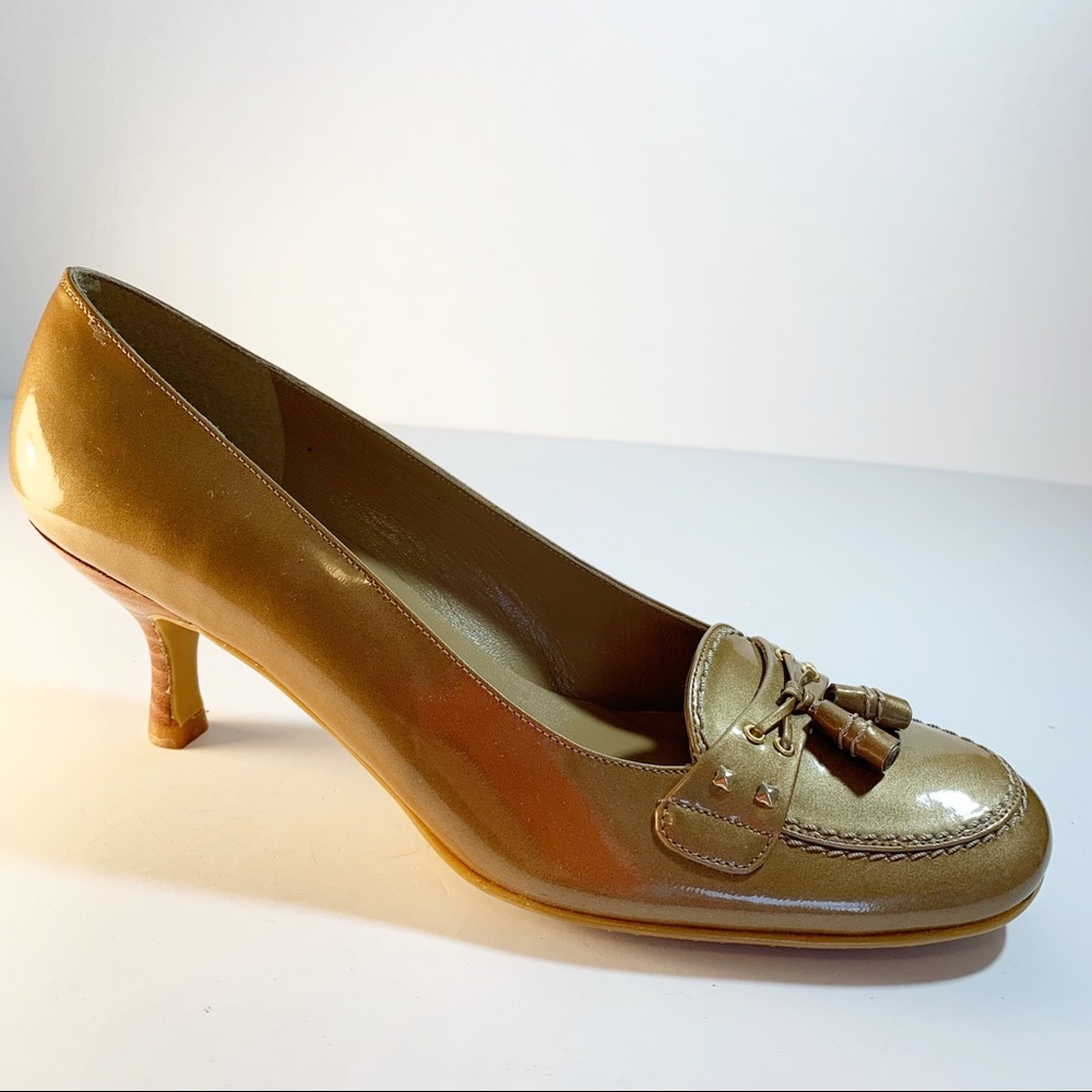 NEW Stuart Weitzman Patent Leather Tassel Size 7.5